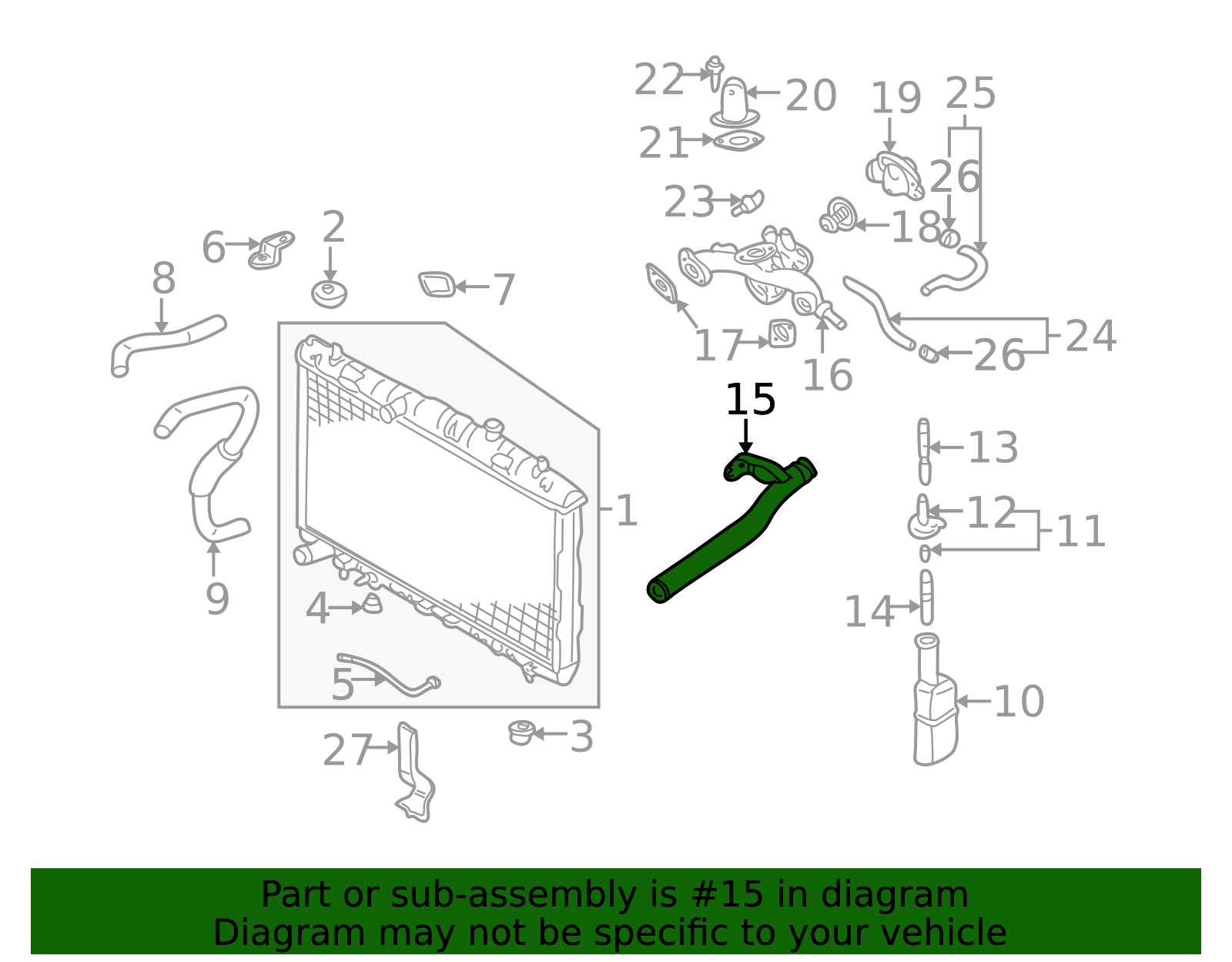 1999-2009 Hyundai Water Pipe 25460-37101 | MotorMotor