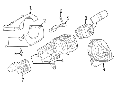 Shroud, Switches & Levers for 2014 Mazda 3 #0