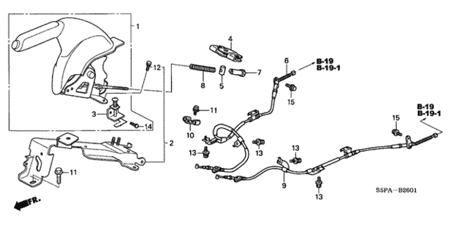 Parking Brake (2) for 2005 Honda Civic #0
