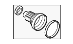 31605A42B47 - Suspension: Inner Boot for BMW Image