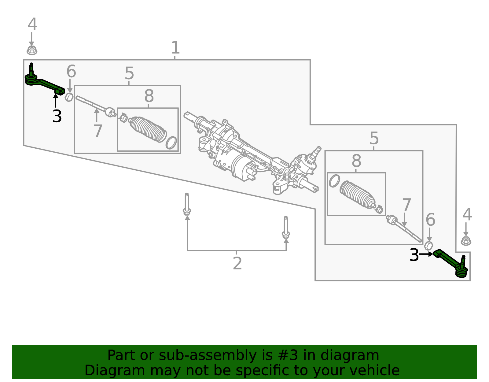 MEF-671 - Motorcraft™ Outer Tie Rod - 2020-2025 Ford | Eastgate