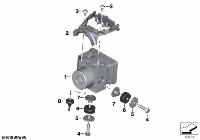 34518405396 - Brakes: Pressure Modulator -  for BMW-Motorrad Image image