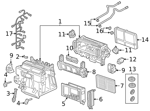 Evaporator & Heater Components for 2024 Audi Q8 e-tron #3