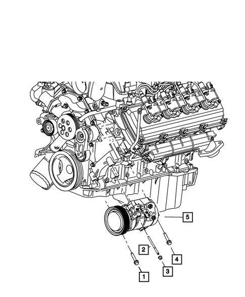 Air Conditioner Compressor and Mounting for 2016 Dodge Durango #3