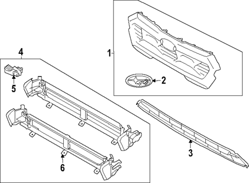 Grille & Components for 2024 Subaru Crosstrek #0