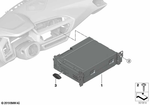 65128733471 - Audio, Navigation, Electronic Systems: Rp Reman Head Unit Basic Media 2 for BMW Image
