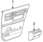D514BT8 - Body: Armrest Pad for Chrysler: LeBaron, Town &amp; Country Image