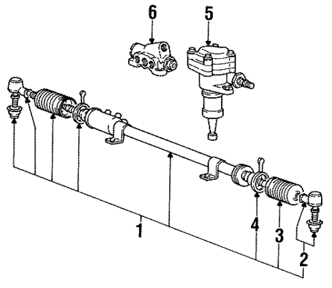Rear Steering Components for 1991 Mitsubishi Galant #0