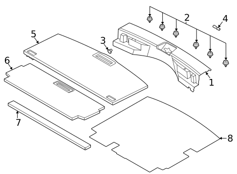 Interior Trim - Rear Body for 2022 Nissan Rogue #0