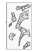 G6631JA0AB - Body: Wheel Housing Side Panel for Nissan: Altima Image