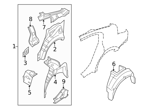 Inner Structure for 2007 Nissan Altima #1