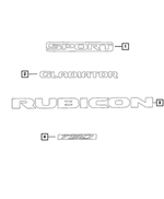 6KM52TRMAA - Exterior Ornamentation: Tailgate Decal for Mopar Image