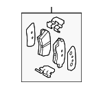 58302A5B30 - Brakes: Brake Pads for Hyundai: Elantra GT Image