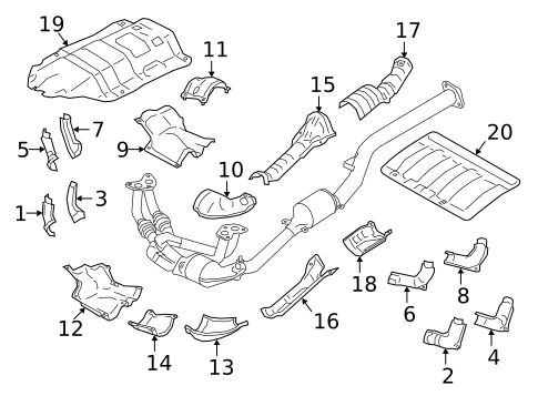 Heat Shields for 2022 Subaru Crosstrek #0