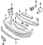 25553399 - Body: Bumper Cover for Pontiac: Bonneville Image