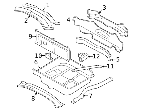 Rear Body for 2004 Jaguar XK8 #0