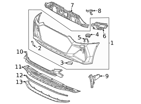 Bumper Cover for 2023 Audi RS6 Avant #0