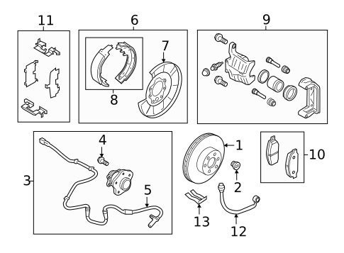 Rear Brakes for 2014 INFINITI QX80 #0