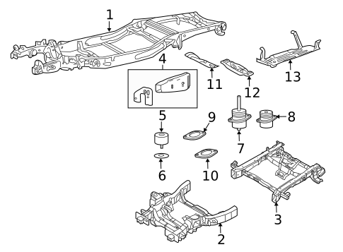 Frame & Components for 2008 Lincoln Mark LT #0