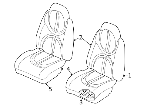 Front Seat Components for 1999 Dodge Durango #1