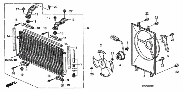 A/C Condenser for 2008 Honda Pilot #0