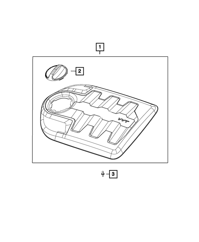 68149244AA - Engine: Engine Cover Cap for Mopar Image