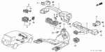 90666SA0003A9 - Interior/Bumper: CLIP, TRIM (5MM) *NH1L* (BLACK) for Honda Image
