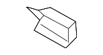 4K0807180 - Body: Center Grille Clip for Audi Image