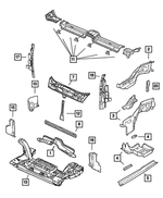 5272888AC - : Front Suspension Cross-Member for Chrysler: PT Cruiser Image