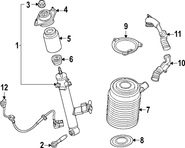 E62107JC0B - : Suspension Shock Absorber for INFINITI: QX80 Image