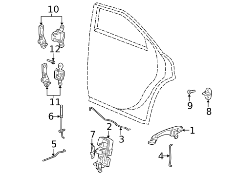 Rear Door for 2007 Dodge Magnum #1