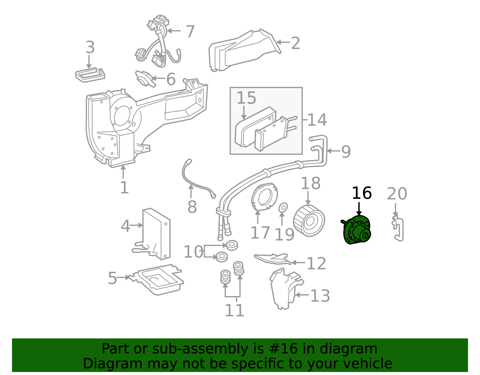 1994-2019 Ford | HVAC Blower Motor | 2C2Z-19805-A | Walls' Ford Parts