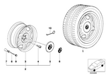 36111181480 - Wheels: Light Alloy Rim for BMW Image
