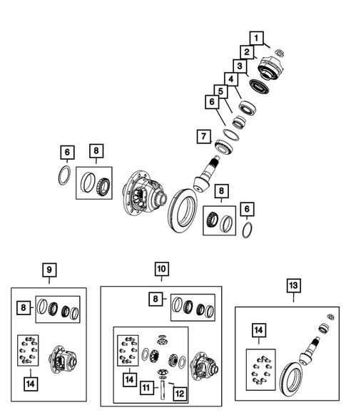 Rear Axle: Housing, Differential and Vent for 2024 Jeep Wrangler #0