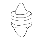 91505SH3003 - Body: Upper Cover Clip for Honda: Civic Image