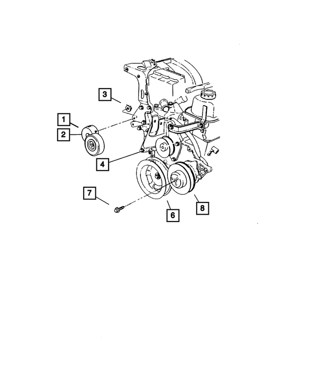 6102121AA - Cooling: Hex Head Bolt for Mopar Image