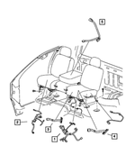 68001961AA - Electrical: Seat Wiring for Mopar Image