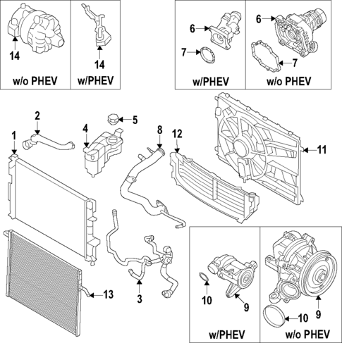 Water Pump for 2019 Volvo S90 #11