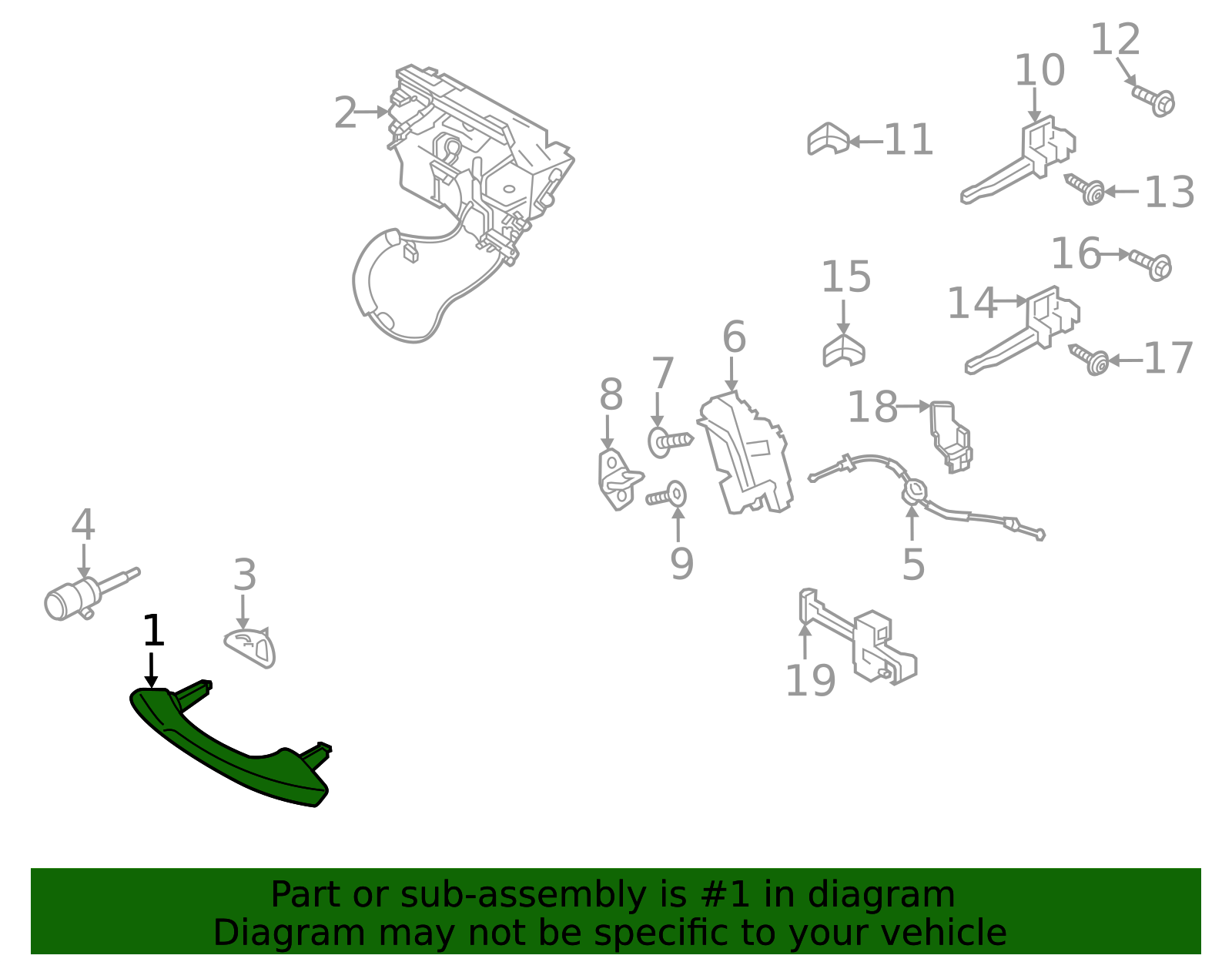 2020-2025 Porsche 911 Exterior Door Handle 992-837-206-H-G2X | OEM