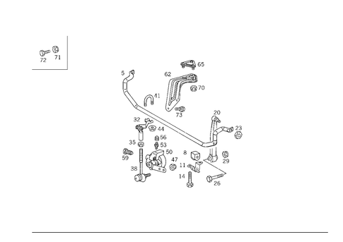 Rear Torsion Bar & Height Control Valve Used Self-Levellingdevice for 2000 Mercedes-Benz C43 AMG #0
