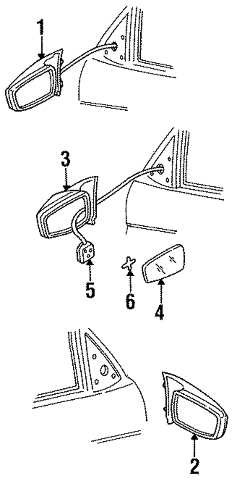 Outside Mirrors for 2000 Chevrolet Lumina #0