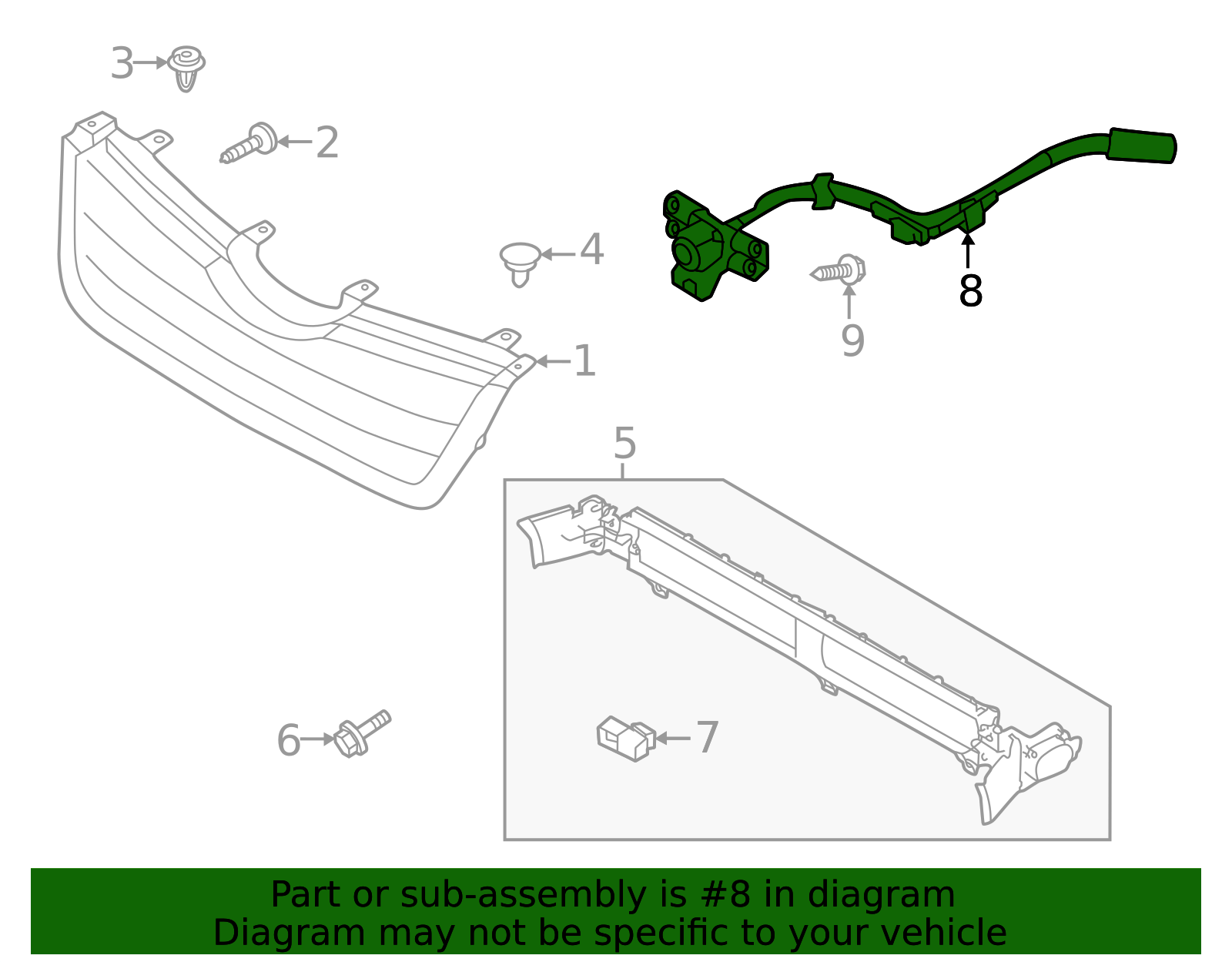 【純正部品】SK型後期 フォレスター フロントビューカメラ ８６３５７ＳＪ１００ 2022-2025 Subaru Forester Front Camera 86357SJ100 | Subaru OEM