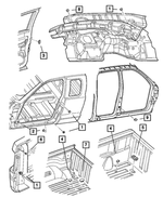 4373728 - Body Sheet Metal Except Doors: Plug for Mopar Image