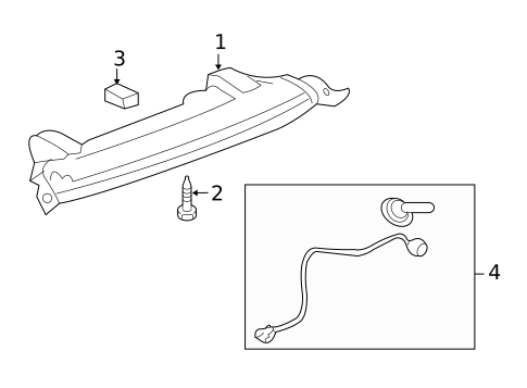 High Mounted Stop Lamp for 2011 Chevrolet Traverse #0