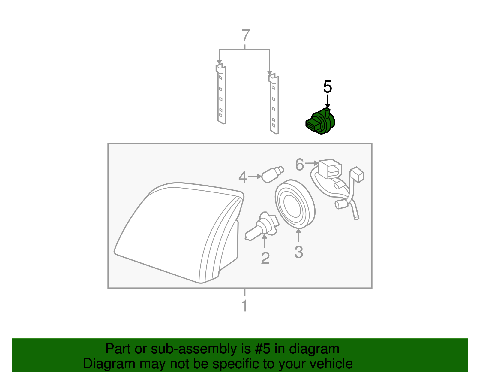 2U5Z-13411-DA - Signal Lamp Bulb Socket - 2003-2021 Ford
