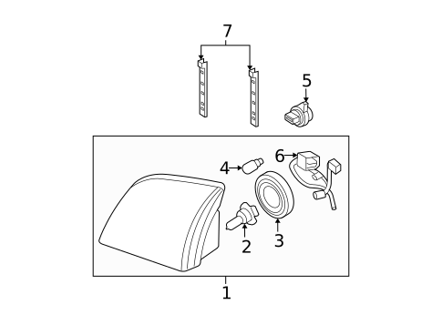 Headlamp Components for 2009 Mercury Mountaineer #0