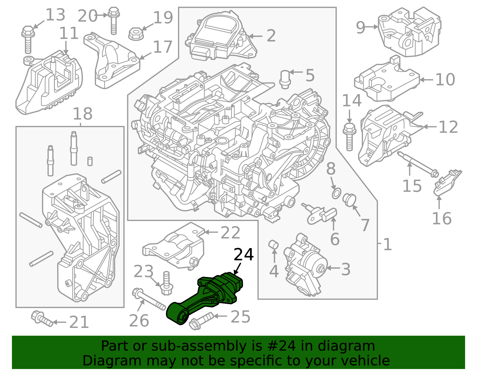 21950-AO000 - Torque Rod 2023-2025 Kia Niro EV | Kia.Parts Store