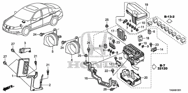 Control Unit (Engine Room) (1) (V6) for 2012 Honda Accord #0