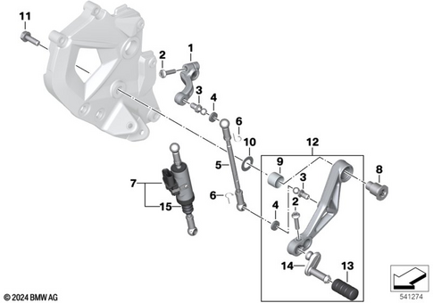 Outside Shift-Control Components for 2019 BMW-Motorrad F 850 GS Adventure #0