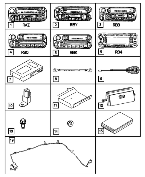 Radio, Antenna, and Speakers for 2005 Dodge Ram 1500 #0